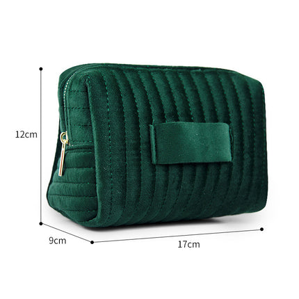 Amazon's Popular Cosmetic Bag, Velvet Velvet Large-Capacity Cosmetic Storage Bag, Travel Portable Bag, Can Be Customized