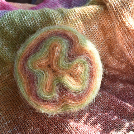 Warm color fancy gradient mohair long segment dyed mohair fine thread crochet sweater silk young mohair wool ball