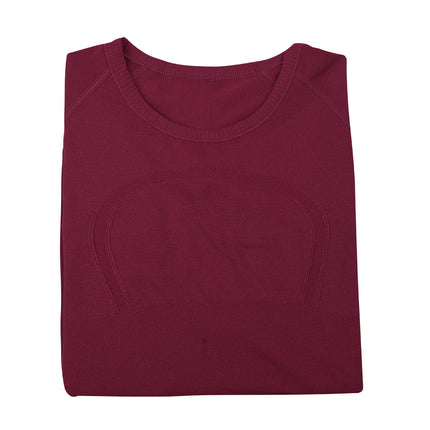 Lulu Original Standard Swiftly Tech Sports Short-Sleeved T-Shirt Casual Running Breathable Fitness Yoga Wear for Women