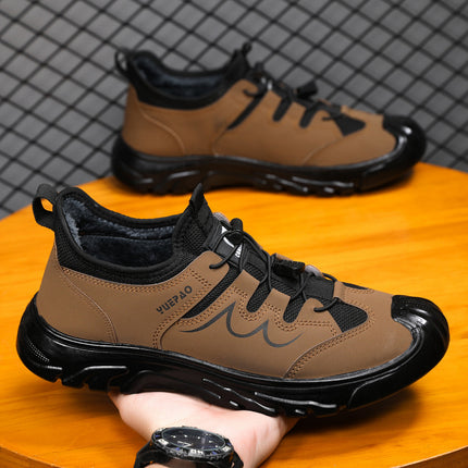 Non-Slip Wear-Resistant Shoes Single Cotton Same Style Autumn New Style Pin-Resistant Wear Labor Protection Shoes Men's Casual All-Match Simple Work Shoes