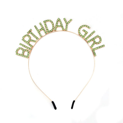 European and American Hair Bundles, Birthday Party Headbands, Happy Birthday, Fast and High-End Accessible Luxury Hair Accessories