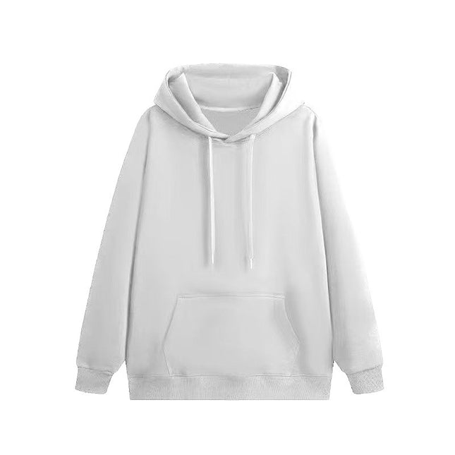 Factory Direct Sales Autumn and Winter New Velvet Pure Color Hooded Sweatshirts for Men and Women, Fashionable Loose Hoodies for Men and Women