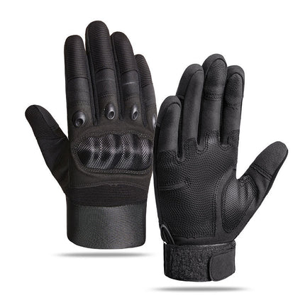 Men's Outdoor Half-Finger Gloves Carbon Fiber Shell Anti-Cut and Wear-Resistant Combat Sports Training Anti-Slip Tactical Gloves Special Forces