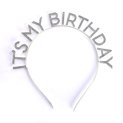 Birthday party hair head ITSMYBIRTHDAY happy birthday headband European and American headband letter hair accessories decoration