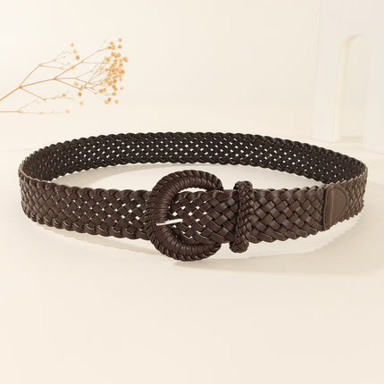 Bohemian Woven Belt Decoration with Skirt, Artistic Style, Casual and Versatile Autumn and Winter Woven Holiday Style Belt
