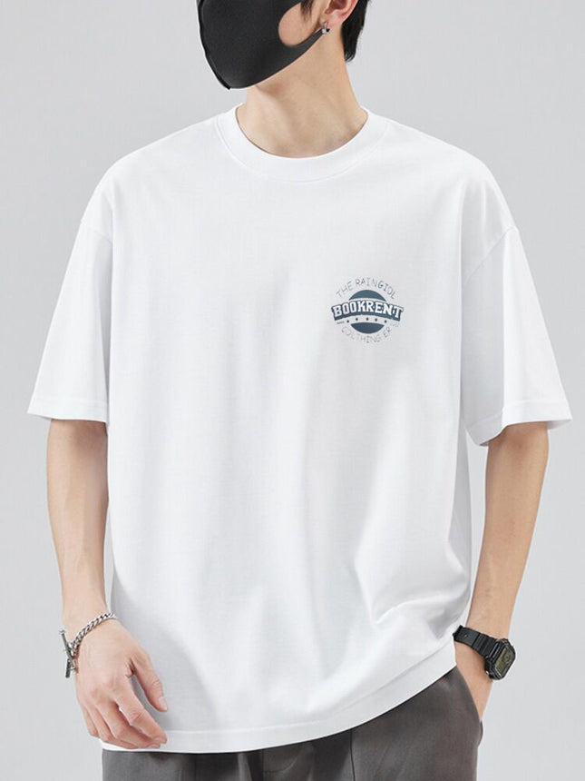 100% Pure Cotton Short-Sleeved T-Shirt for Men 2026 New Summer Design Niche Trendy Versatile Loose T-Shirt Top