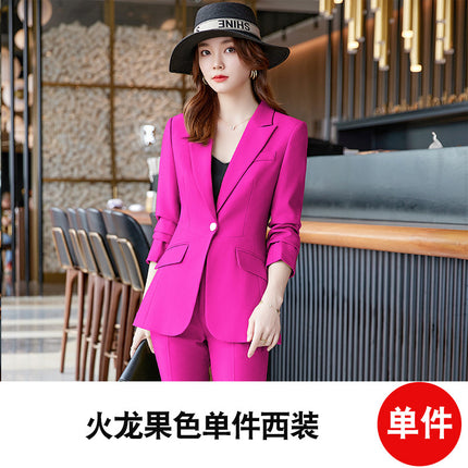 Suit suit women's fashion high sense spring and autumn business wear work clothes temperament goddess fan slimming small suit jacket