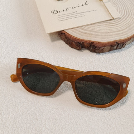 Champagne Color Sunglasses UV-resistant Sunglasses 2025 New Cross-border Trendy Men's and Women's Sunglasses