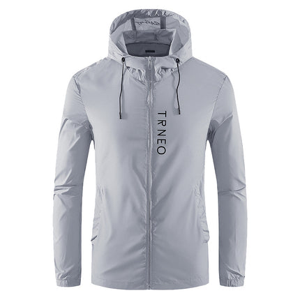 Hooded sun protection clothing men's summer UV protection ultra-thin fashion all-match outdoor fishing coat skin coat men 2086