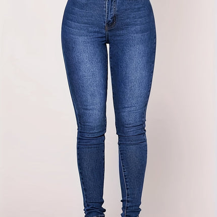 [High-Waisted |   Stretch] Light Blue High-Waisted Stretch