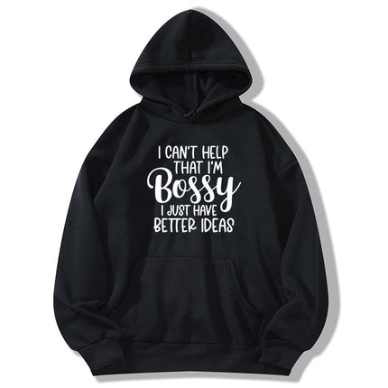 bestter ideas printed hooded hoodie autumn and winter European and American women's jacket coat foreign trade cross-border