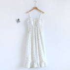 White rainbow dot breast pad suspender skirt lh / M