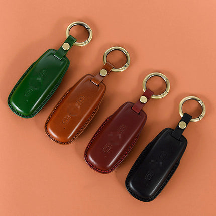 Suitable for Honda Gold Wing GL1800 Motorcycle Leather Key Case Remote Control Protective Shell Head Layer Cowhide Key Case