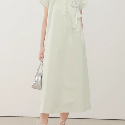 New Chinese Style National Style Exquisite Mint Mambo Green dress Women's Summer High-end Elegant Long Dress