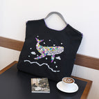 Whale black (excluding straps) / Medium