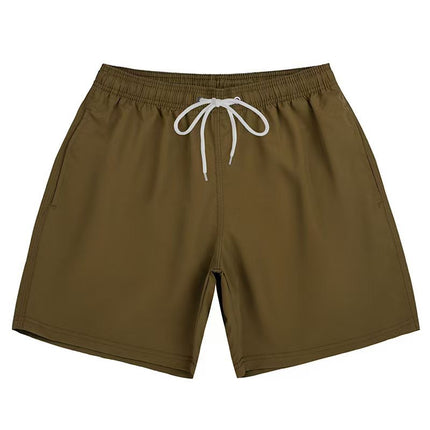 Men's Quarter Beach Pants Casual Seaside Three-Quarter Pants Swimming Shorts Loose Boxer Briefs