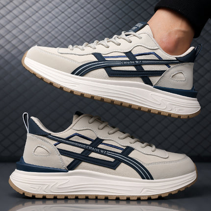 Men's Shoes 2026 Autumn and Winter New Versatile Trendy Sports Casual Shoes Men's Lightweight Running Thick-Soled Dad Shoes Trendy