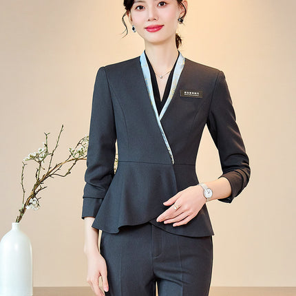 Case Field Customer Service Professional Suit suit Women's Spring and Autumn Temperament High-end Club Tooling Hotel Reception Work Clothes