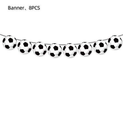 Cross-border White Baseball Sports Theme Birthday Party Supplies Decorative Paper Plate Paper Towel Tablecloth Disposable Tableware suit