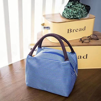 Oxford cloth printed lunch box bag new fashion casual ladies portable lunch bag hand mummy bag cartoon cute