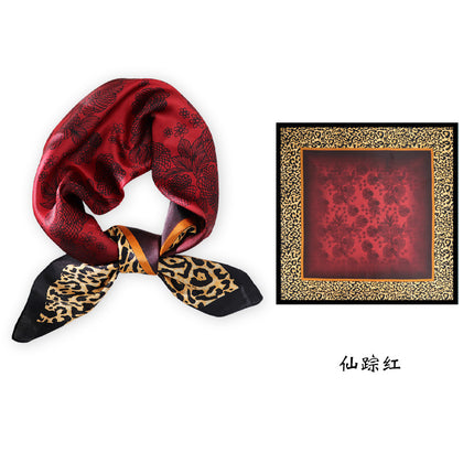 Spring and Summer 70cm Small Square Scarf Women's Autumn and Winter New Foreign Style Fashion All-match Shake Tone Same Scarf Scarf
