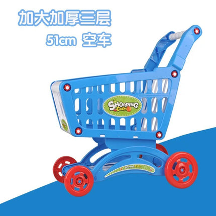 Wholesale Children's Shopping Cart Toy Baby Fruit Supermarket Trolley Boys' Girls Simulation Play-house Big Kitchen