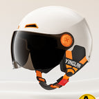 One size fits all / [a-zen1.0] moon shadow white [sunscreen short glasses] + detachable ear protection