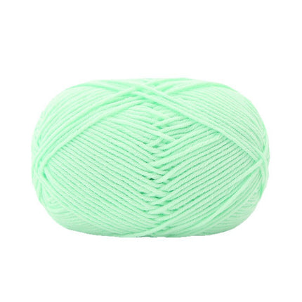 Combed Four-Strand Milk Cotton Medium Thick Wool Ball Wholesale Doll Scarf Thread Hand-Knitted DIY Crochet Material Package