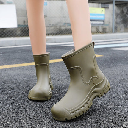Wholesale Special Supply of New Rain Boots for Women, Korean Version, Cute Short-Tube Student Waterproof Rain Boots, Casual, Non-Slip and Wear-Resistant