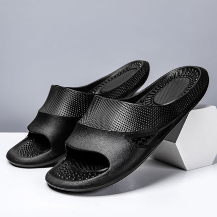 Large Size Men's Slippers with Thick Soles for Indoor Bathroom Non-Slip Bathing Soft-Soled Slippers for Men New Summer Deodorant
