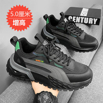 Forrest Gump Men's Shoes Summer Breathable 2025 New Deodorant Mesh Sports Leisure Running Elevated Putian Torre Trendy Shoes