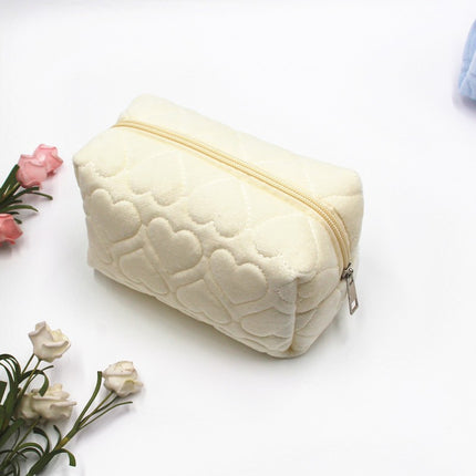 New Love Pillow Storage Bag Cosmetic Bag High-Looking Extra Large Capacity Student Storage Pen Bag Foreign Trade Wholesale