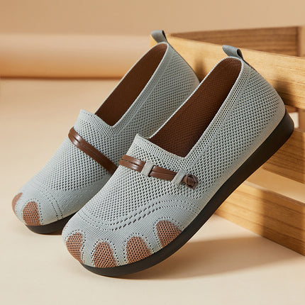 Women's Shoes 2026 New Style Single Shoes Temu Dropshipping Versatile Casual Shoes for Women with Wide Feet Slip-On Mom Shoes