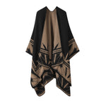Border Leaves-Black Camel / 160-135cm