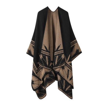 European and American plain striped warm Joker shawl outer autumn and winter office blanket imitation cashmere scarf in stock wholesale