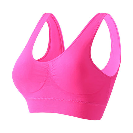 Bra Women's No Rings Sexy Gather Beautiful Back Yoga Vest plus size European and American Cushion Fitness Running Yoga Underwear
