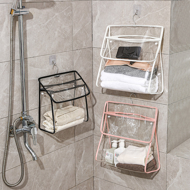 Bathroom Waterproof and Moisture-Proof Clothes Hanging Bag Bathroom Bathing Clothes Bag Dormitory Clothes Hanging Storage Hanging Bag