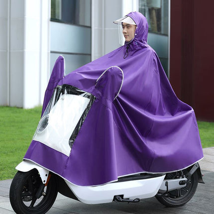 Raincoat for Electric Scooters, Single/Double Person, Enlarged and Thickened, Rainproof, Motorcycle Riding, Double Brim, Wholesale