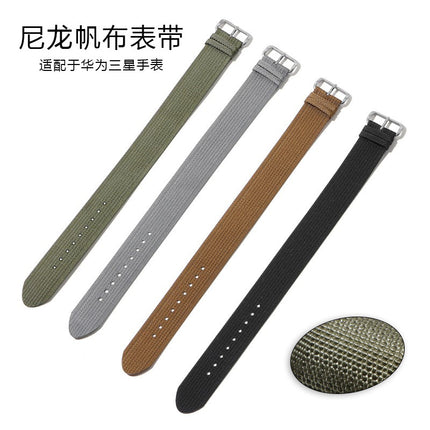 NATO One Over Nylon Strap Huawei Samsung Universal Smart Canvas Watch Strap 20mm22mm in stock