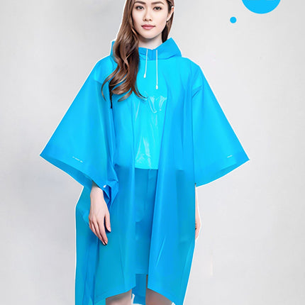 Raincoat Cloak Outdoor Adult Fashion Men and Women Hiking Electric Motorcycle Riding Portable Waterproof Poncho