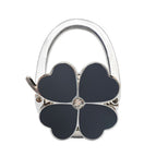 Four-leaf clover solid black