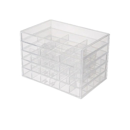 Temu Hot-Selling Jewelry Storage Box Multi-Layer Large Capacity Dust-Proof Household Bracelet Necklace Earrings Acrylic Storage