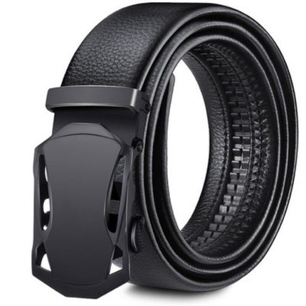 New Men's belt casual Korean style alloy automatic buckle pants belt green middle-aged belt business versatile