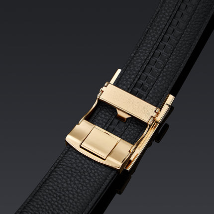 King's Paul Belt Men's High-grade Alloy Face PVC Cowhide Business All-match Cross-border Men's Belt New