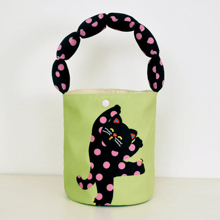 Autumn and Winter Cotton Shoulder Strap Bucket Bag Daughter Children's birthday gift kindergarten gift handbag cute lunch box bag