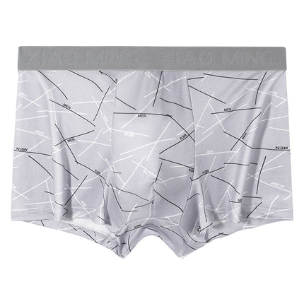 Foreign Trade Solid Color Milk Cotton High-end Men's Underwear Non-marking Breathable High-elastic plus size Loose Boxer Pants Boxer Pants