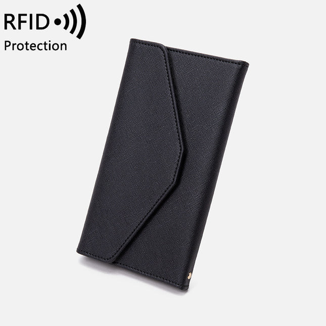 Cross-border Passbook Bag Women's 2023 New RFID Multi-function Air Ticket Certificate Bag Men's and Women's Passbook Holder for Traveling Abroad