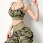 Green camouflage (single bra) / S