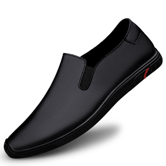 Men's Shoes Loafers Doug Shoes Men's Casual Leather Shoes Men's Cowhide Breathable Soft Sole Slip-on Lazy Car Shoes