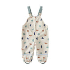 Beige geometric rain pants 24hkyk212 / 98cm